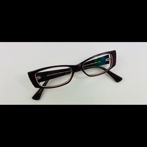 Lafont Eyeglasses Frame Damoiselle Purple 52-14-140 Made In France Rare Unique